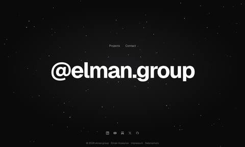 elman.group, first screen